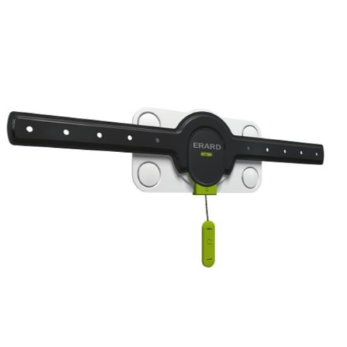 ERARD FiXiT 600 - Kit montaggio (montaggio a muro, 2 spaziatori) - per pannello piatto - plastica, acciaio inossidabile - bianco - dimensione schermo: 40"-65" - interfaccia montaggio: 600 x 600 mm - installabile a parete